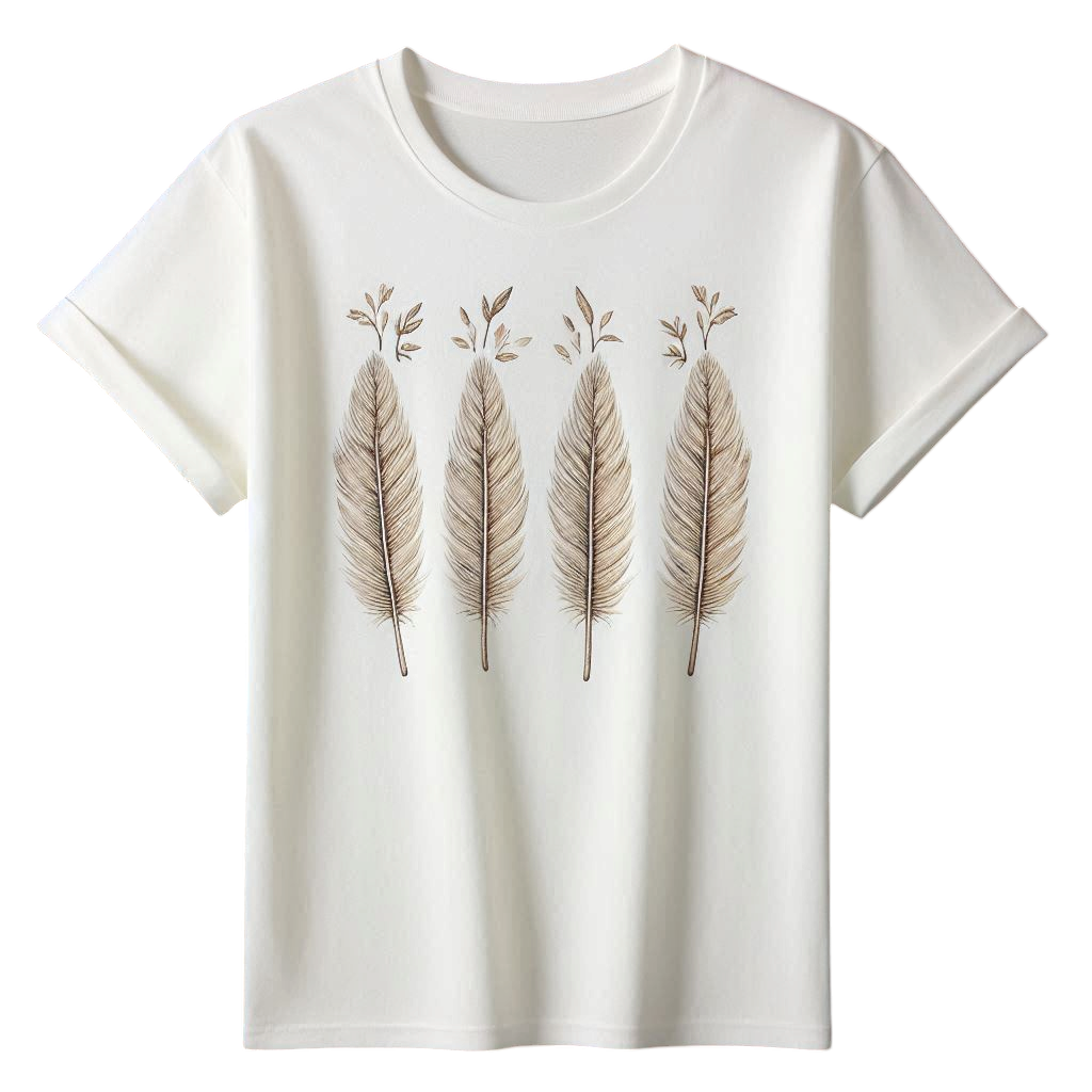 T-shirt femme "Plume"