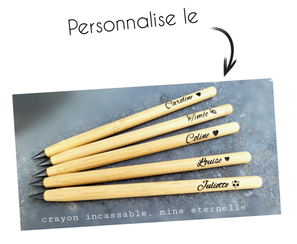 Crayon éternel personnalisé