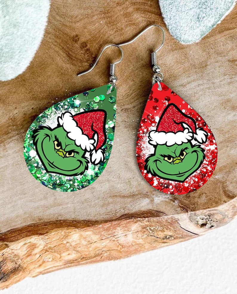 Boucles d'oreilles "Grinch"