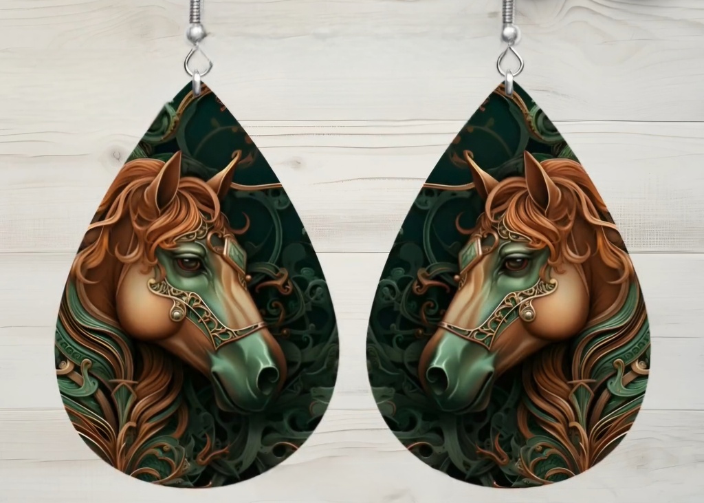 Boucles d'oreilles "Chevaux"