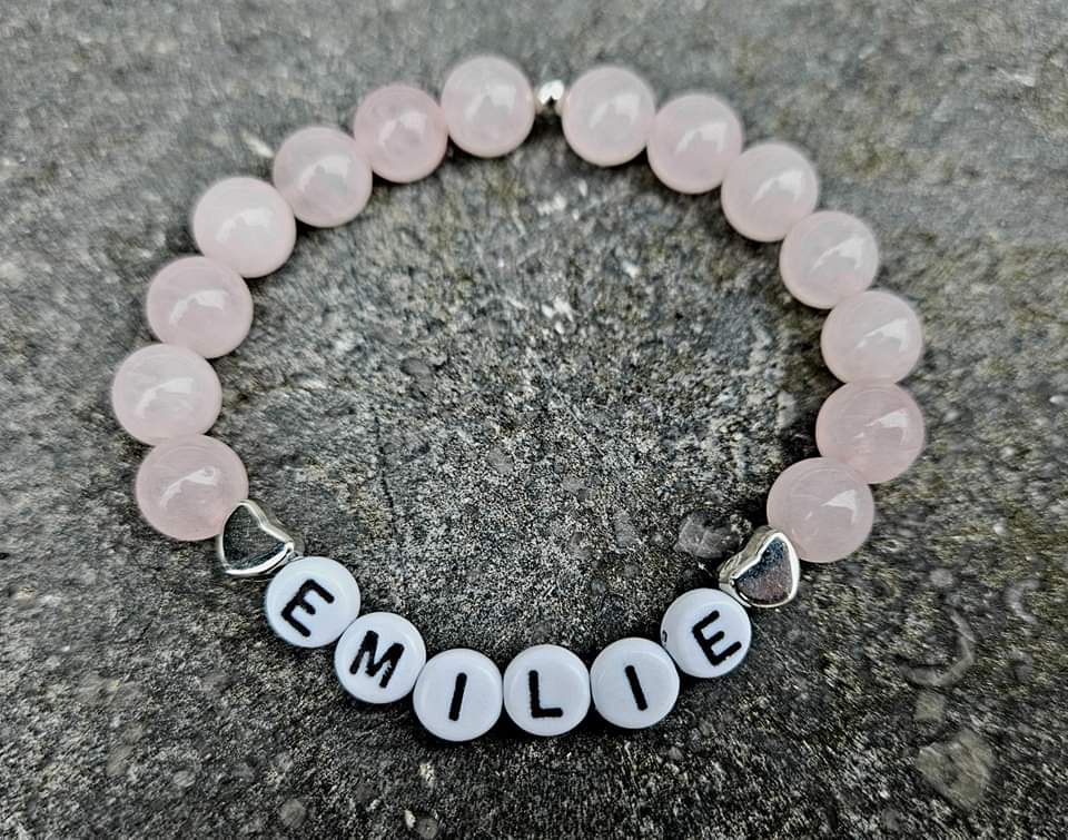 Bracelet "apaisant" quartz rose pour enfant