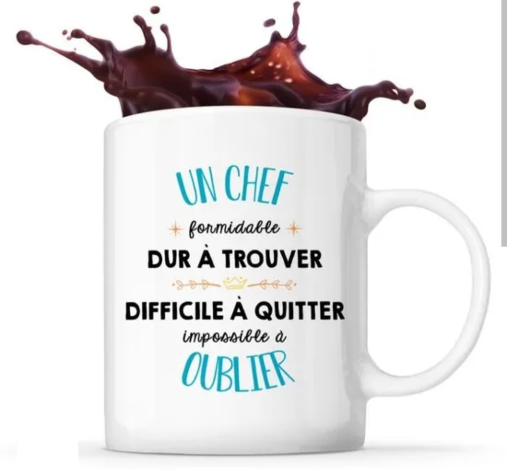 Mug citation "un chef"