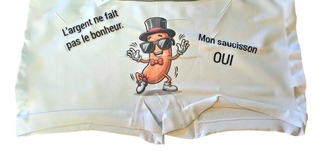 Boxer personnalisé "Saucisson"