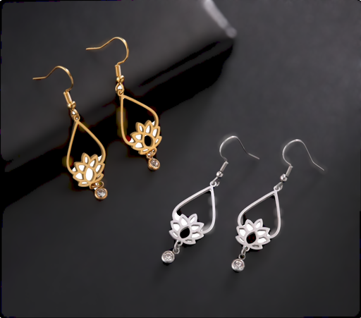 Boucles d'oreilles lotus