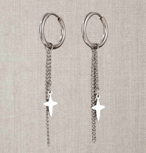 Boucles d'oreilles croix