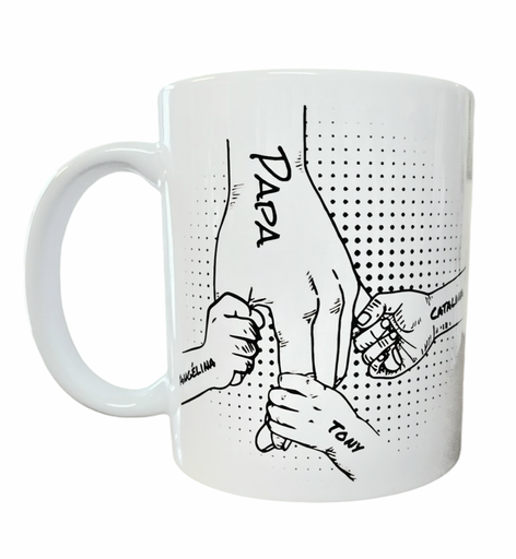 Mug personnalisé Papa ( ajoutez vos prénoms )