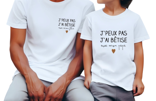 T-shirt père/fils