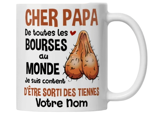 Mug humoristique "Bourse"