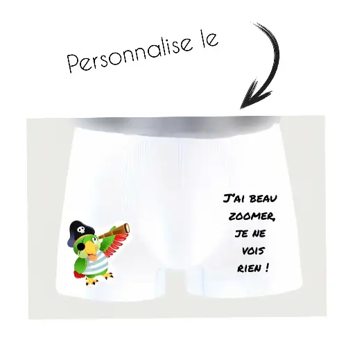 Boxer personnalisé homme