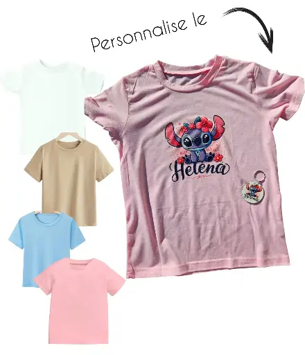 T shirt personnalisé enfant fille